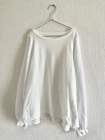 vent blan 천축 코튼 레이스 콤비 풀오버