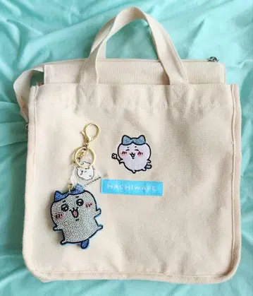 치이카와 하치와레 캔버스 백 키링