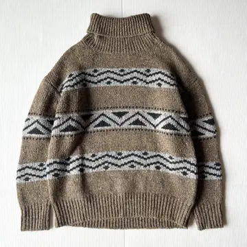 두지엠 클라세 JACQUARD 터틀넥 풀오버