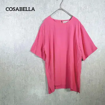 COSABELLA 코사벨라 반팔 티셔츠 실크 100% 핑크 부드러운
