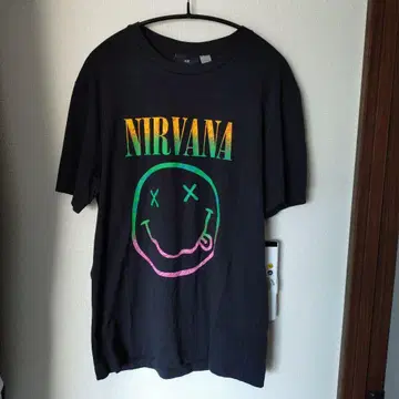 NIRVANA 그래픽 티셔츠 블랙