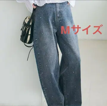 코카 큐빅 장식 커브 데님