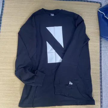 New Era 블랙 XL 긴팔 티셔츠