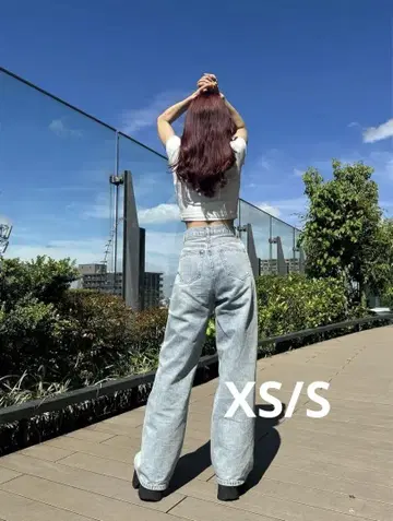tww 데님 XS/S 워싱 블루