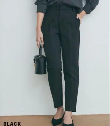 속기모 테이퍼드 팬츠(블랙)