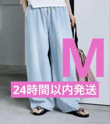 워시 가공 이지 데님 팬츠
