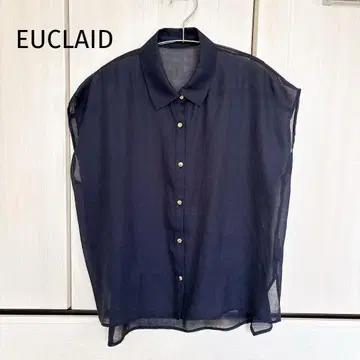 EUCLAID 유클레이드 프렌치 슬리브 블라우스 시어 일본제 M~L
