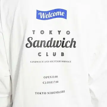 도쿄 샌드위치 클럽 티셔츠 INFO BST WH XL