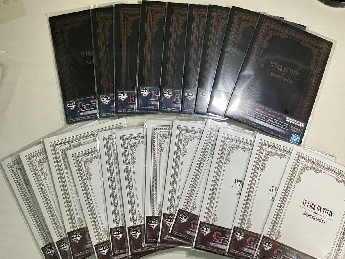 [Sealed] Attack on Titan Memorial Card Rumbling Kuji F Prize G Prize