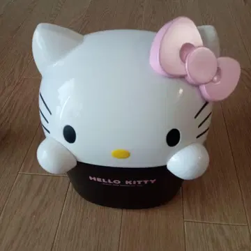 키티 쓰레기통 수납함 헤이세이 레트로