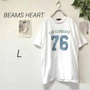 6780-2 BEAMS HEART 빔즈 프린트 티셔츠 L