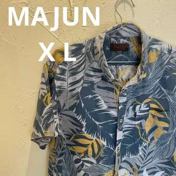 MAJUN 마준 카리유시 의류 알로하 셔츠 X-LARGE