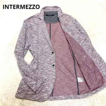 INTERMEZZO 인터메조 린넨 혼방 니트 언라이닝 자켓 XL