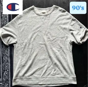 Champion 90s 빈티지 소매 가공 빅 실루엣 티셔츠 y2k