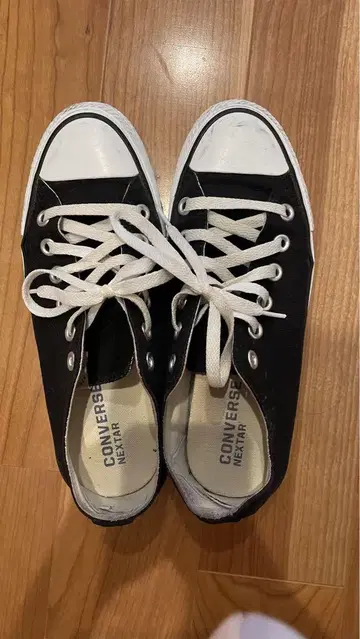 CONVERSE 블랙 스니커즈 US 5.5