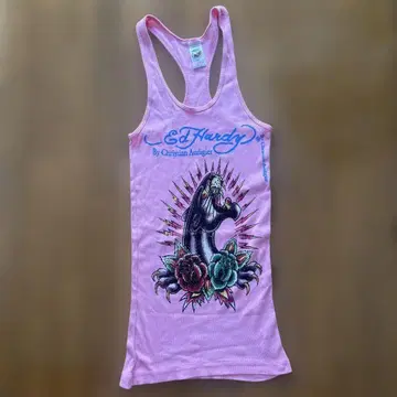 Ed Hardy 스톤 롱 탱크탑