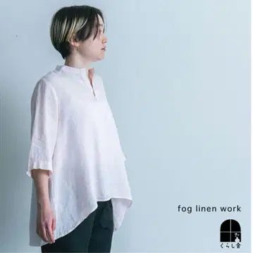 fog linen work 에리카 탑 오팔 피치 셔츠 블라우스