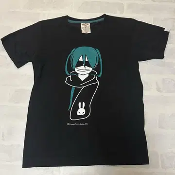 CUNE 25주년 하츠네 미쿠 티셔츠 블랙 (XS)