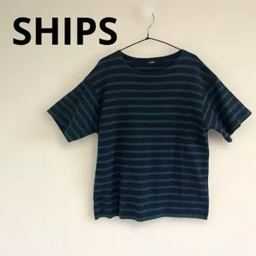 SHIPS 스트라이프 크루넥 티셔츠