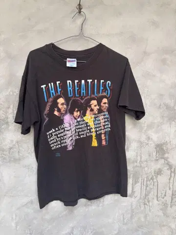 THE BEATLES/비틀즈/티셔츠/L/코튼/BLK/USA제
