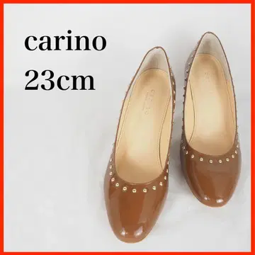 carino*카리노*스터드 펌프스*23cm*에나멜 브라운 계열*O3813