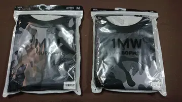 미사용 1MW by SOPH 카모플라쥬 티셔츠 M 사이즈 2장 세트
