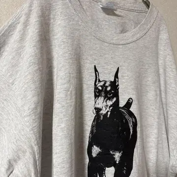 PORT & COMPANY 00s 도베르만 프린트 티셔츠 구제 의류 개