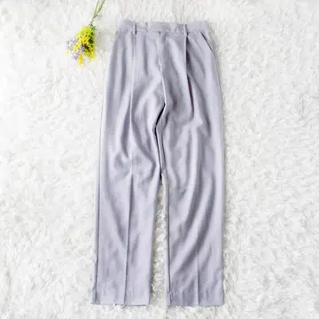 Ameri COLOR BASIC TAPERED PANTS 퍼플 M
