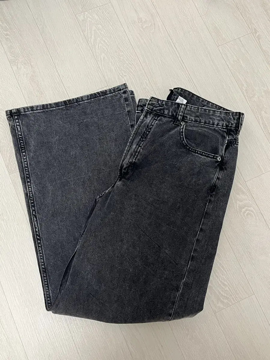 (31) H&M Denim Black Wide
