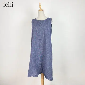 ichi 이치 린넨 블렌드 슬리브리스 원피스