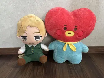 큰 TATA 봉제 인형 하트 모양 V 타이니 탄