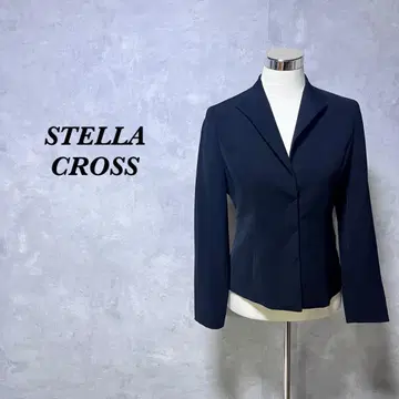 STELLA CROSS 자켓 비익 버튼 안감 블랙 L 3932