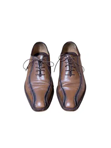 테스토니 브라운 가죽 드레스 슈즈 6 1/2 25.5cm
