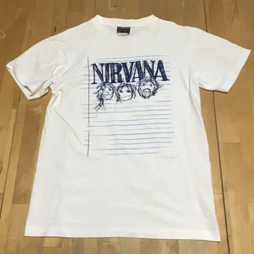 NIRVANA 티셔츠 M 사이즈 흰색 화이트 NOTE