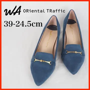 WA ORiental TRaffic*펌프스*24.5cm*네이비*O3833