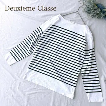 Deuxieme Classe 풀오버 오버 사이즈 보더 프리