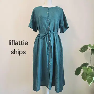 liflattie ships 쉽스 2way 롱 원피스 린넨