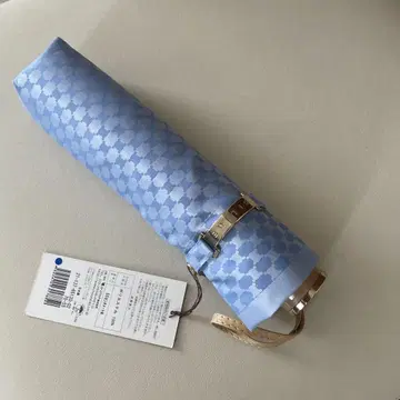 스카이블루 기하학 패턴 접이식 우산 55cm 새상품