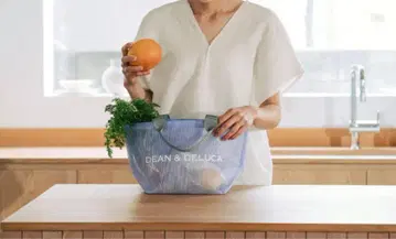 메쉬 토트백 라일락 S