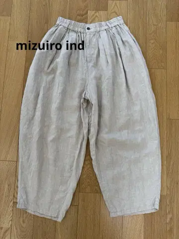 mizuiro ind 린넨 와이드 팬츠