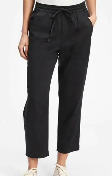 GAP 이지 스트레이트 풀온 팬츠 L 블랙