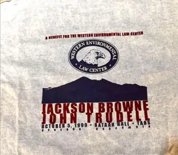 Jackson Browne John Trudell 베네피트 셔츠