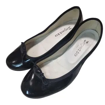 레페토 레페토 에나멜 발레 슈즈 블랙 23.5cm