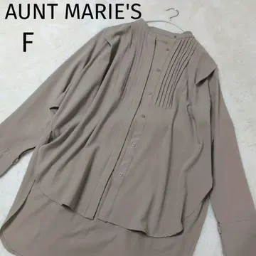AUNT MARIE'S 앤트마리스 턱 블라우스 긴팔 베이지