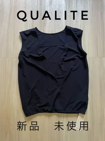 QUALITE 네이비 슬리브리스 슬리브리스 새상품