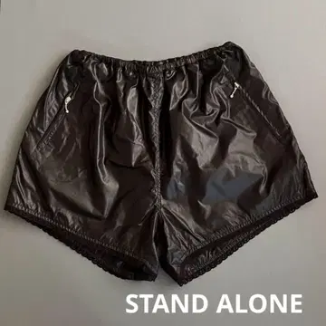 스탠드 얼론 STAND ALONE 나일론 숏 팬츠 밑단 레이스