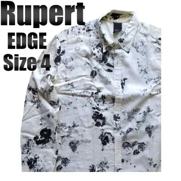 Rupert EDGE 꽃무늬 긴팔 셔츠 Size 4 Y2K