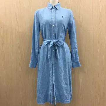 폴로 바이 랄프 로렌 린넨 셔츠 드레스 F0617B10