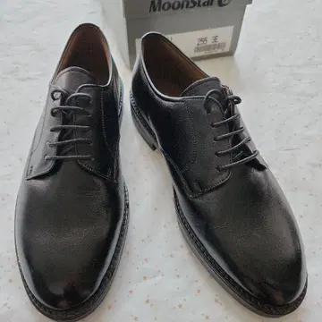 MoonStar MR-001 블랙 가죽 신발 255