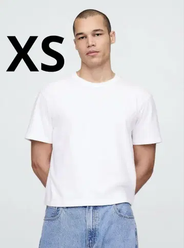 GAP 헤비 웨이트 크롭 티셔츠 짧은 길이